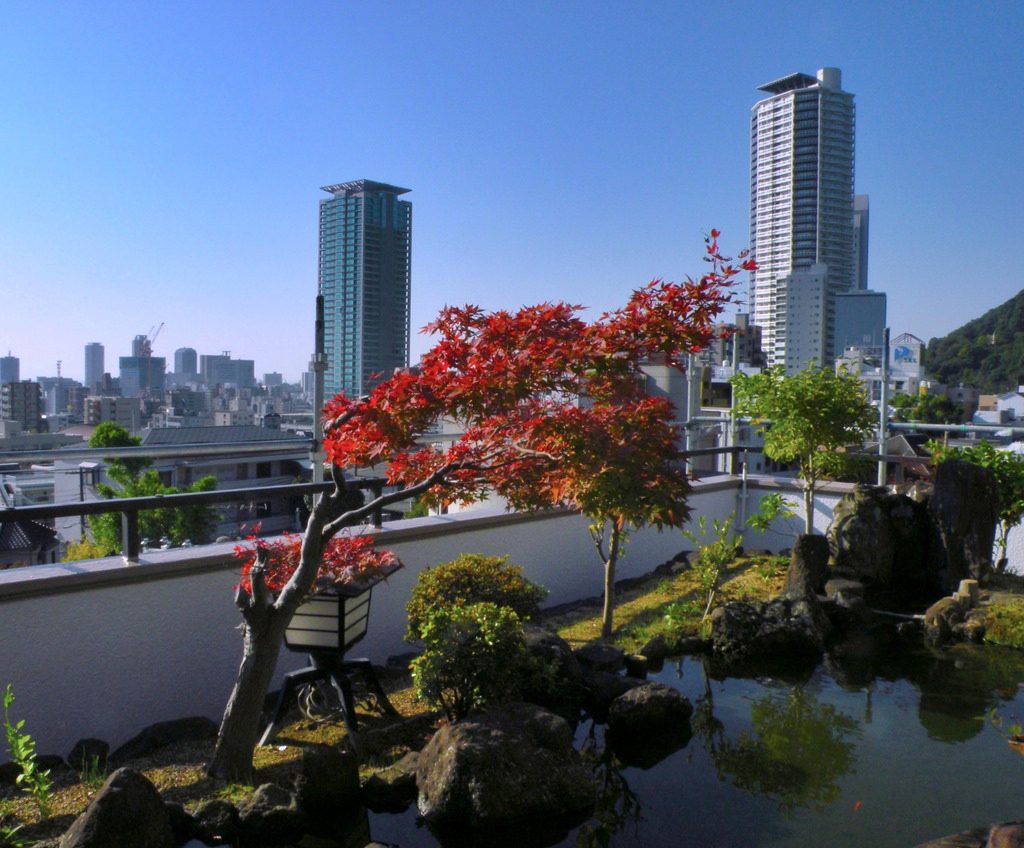 View over the Kobe Skyline
